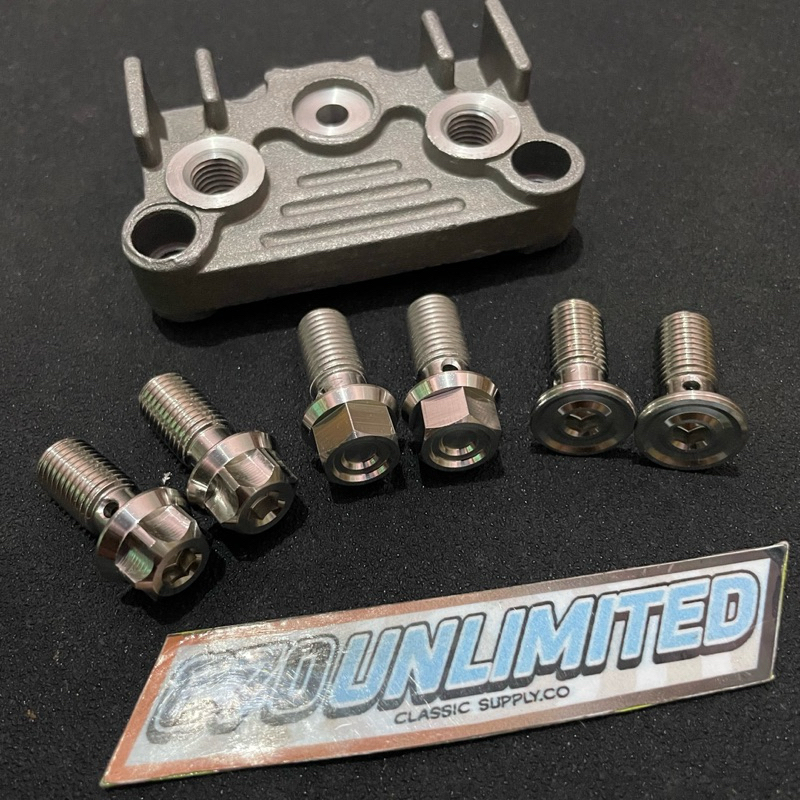 baut banjo adaptor oil cooler grand supra 110 c70 c50