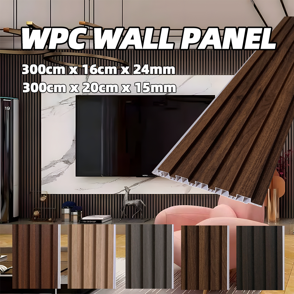 3 meter | Wpc Wall Panel | Wpc Wall Panel | Upvc Wall Panel / Wpc Wood Panel/3d Wood Panel Panel Din