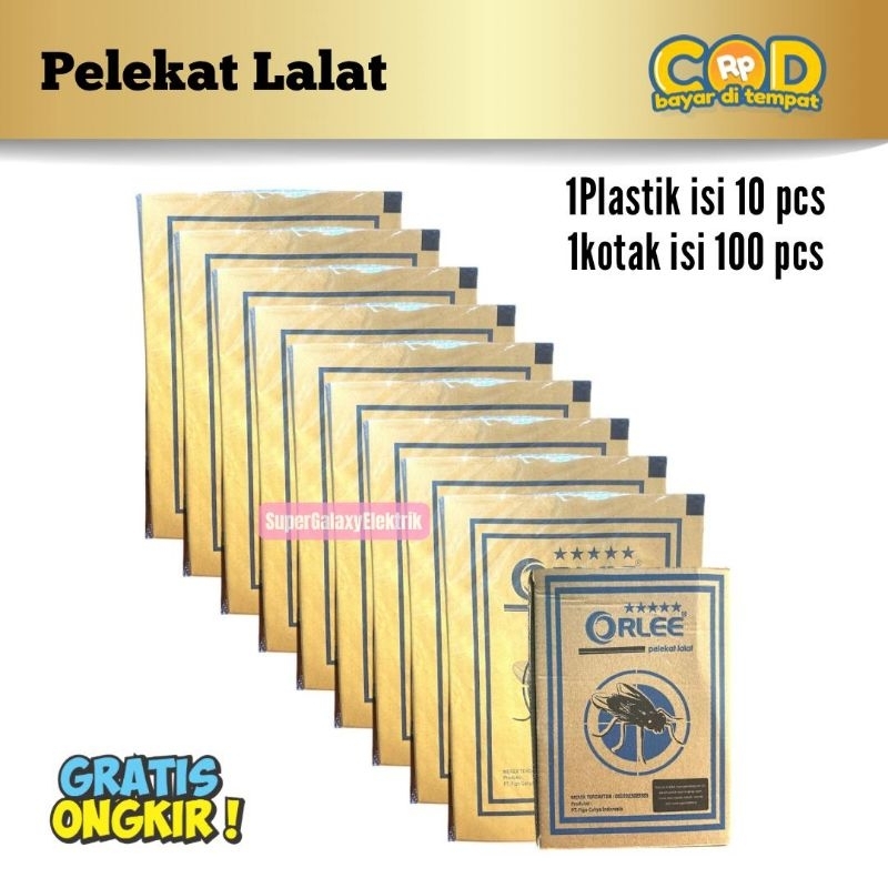 

Paket Lem Perekat Lalat Orlee isi 30Pcs atau 100Pcs Alat perangkap Lalat Ampuh