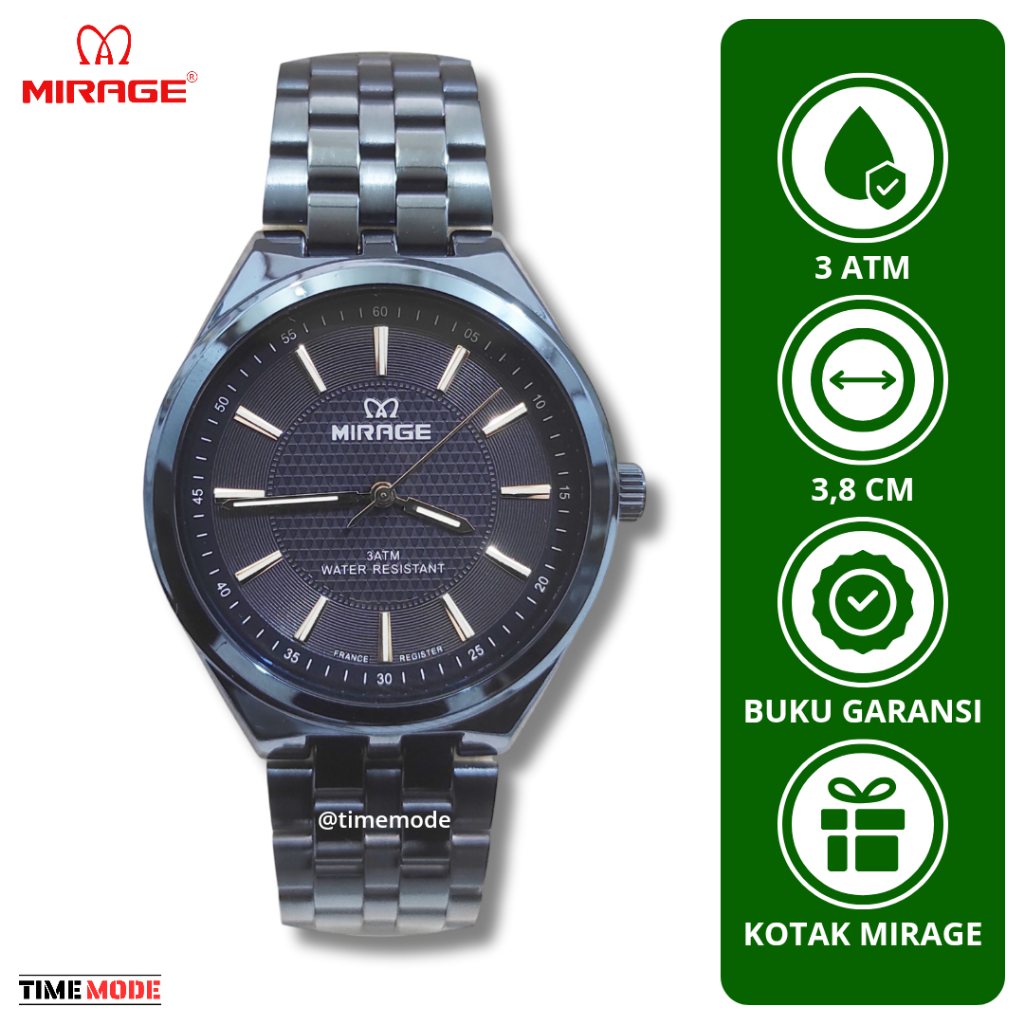 MIRAGE Jam Tangan Pria Mirage Original 8827 M Analog