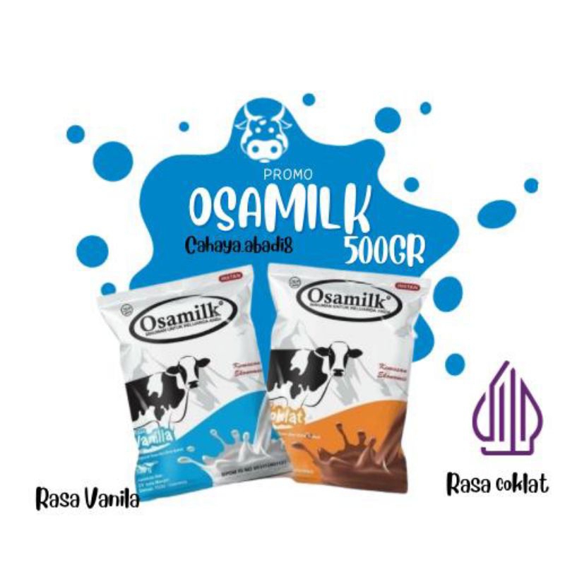 

( Best seller ) - Osamilk 500gr rasa coklat vanila penggemuk badan