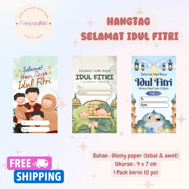 

(1 pack isi 10 pcs) HANGTAG SELAMAT HARI RAYA IDUL FITRI / HANGTAG LEBARAN / HANGTAG IDUL FITRI
