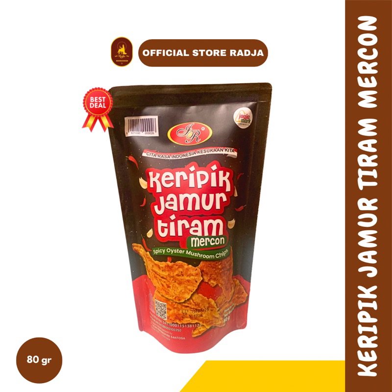 

[80gr] Keripik Jamur Tiram Mercon Keripik Jamur Renyah Enak - Oleh Oleh Jogja