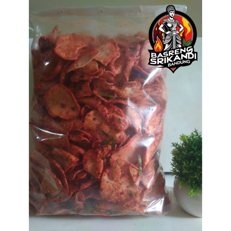 

Basreng Srikandi Bandung Varian Rasa Pedas Daun Jeruk 1 KG