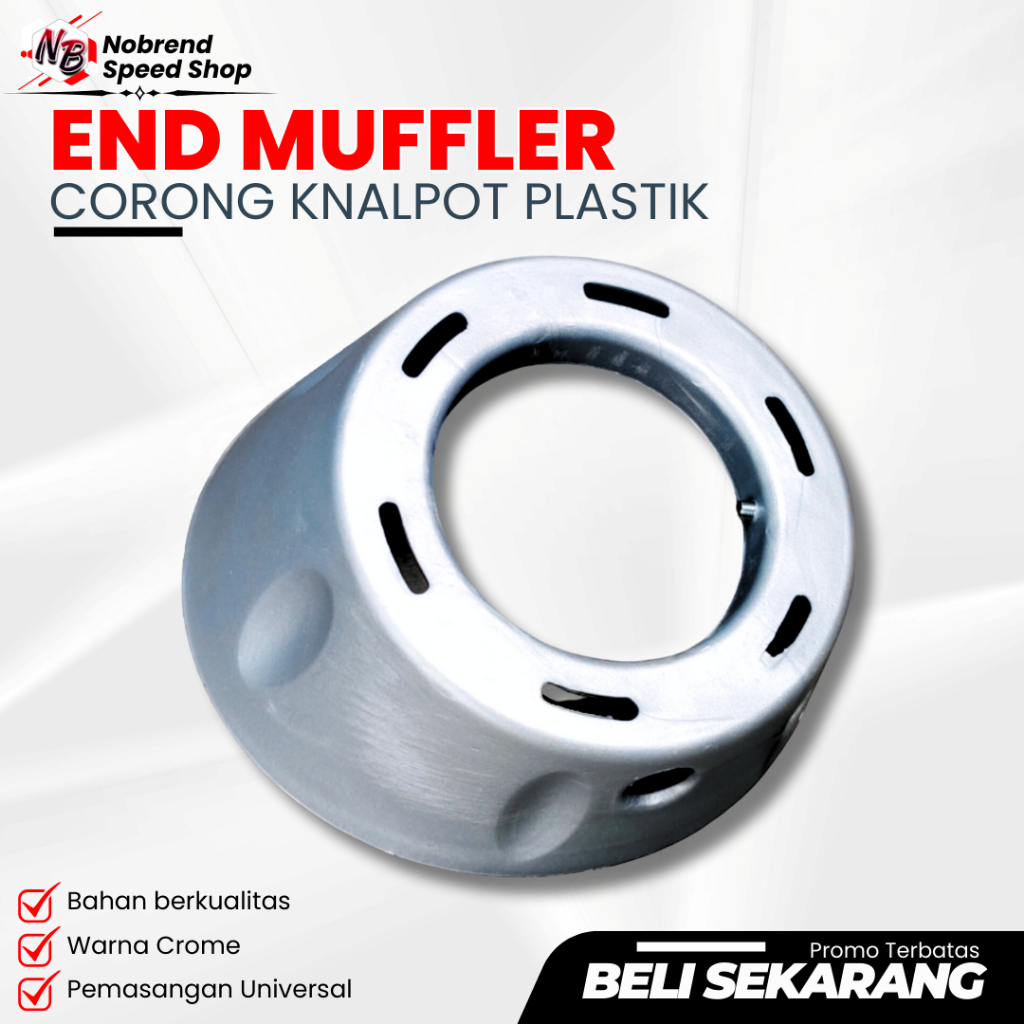 END MUFFLER PLASTIK ANTI PANAS VARIO CORONG KNALPOT MIO TUTUP KNALPOT END MUFLLER CMS KNALPOT
