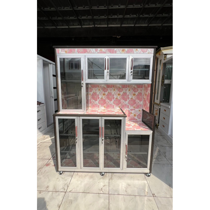 Rak piring Holo / Rak Alumunium 4 Pintu / Rak Piring alumunium jumbo