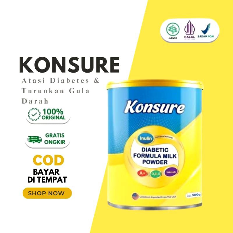 

KONSURE MILK SUSU POWDER DIABETES ISI 450 GRAM