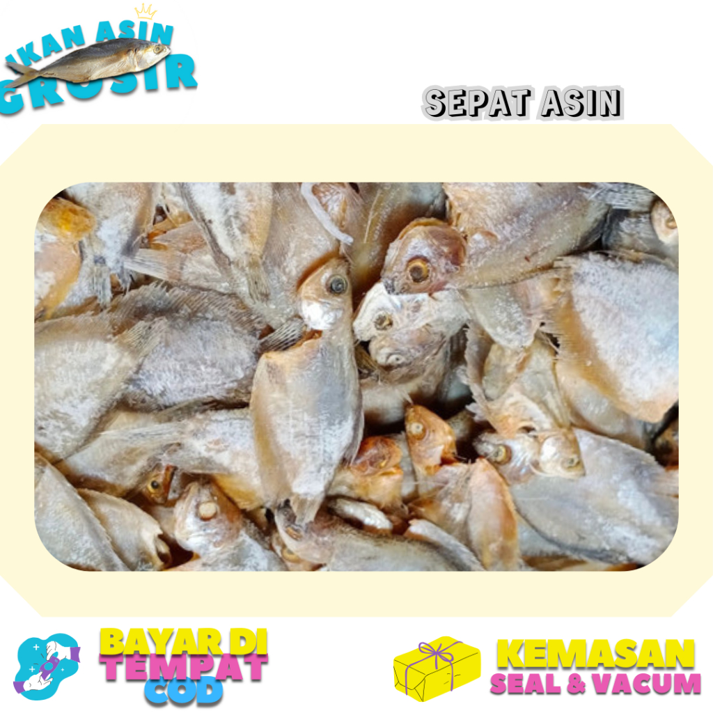 

Grosir Ikan Asin Sepat 500 gram