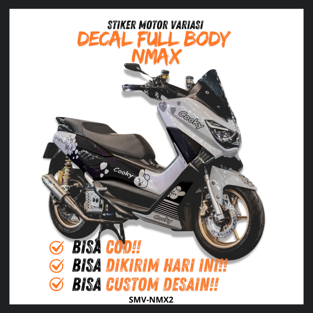 DECAL NMAX NEW STICKER NMAX TERBARU DECAL NMAX SIMPLE NMAX 155 OLD