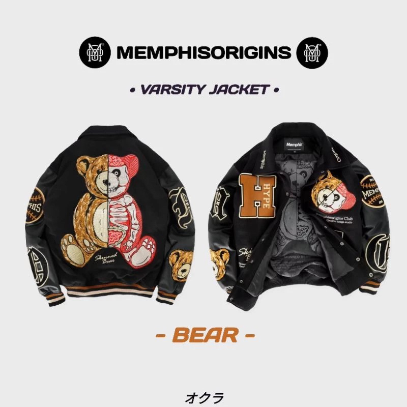 Memphisorigins Varsity Jacket Bear