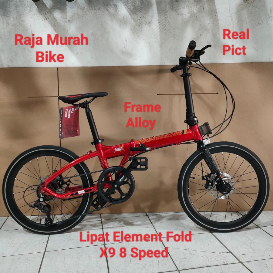 Sepeda Lipat Element Fold X9 8 Speed 20 Inch Sepeda Lipat 20 Inch Element Fold X 8sp