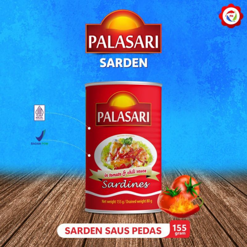 

Sarden Palasari Saus Tomas dan Cabe 155gr