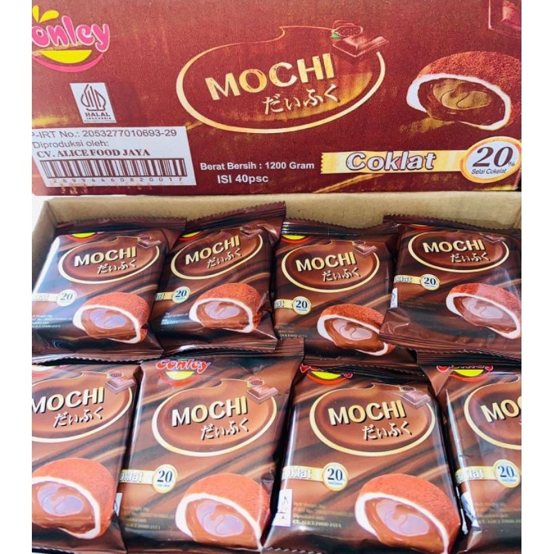 

kue mochi dobel coklat 1 dus isi 40