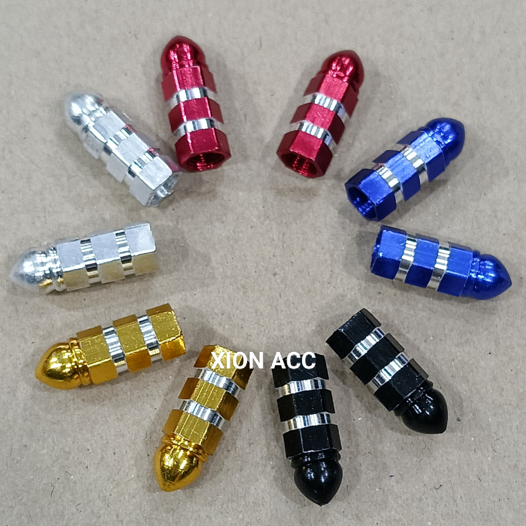 Tutup Pentil VARIASI / Tutup pentil Ban Motor Sepeda Model PELURU