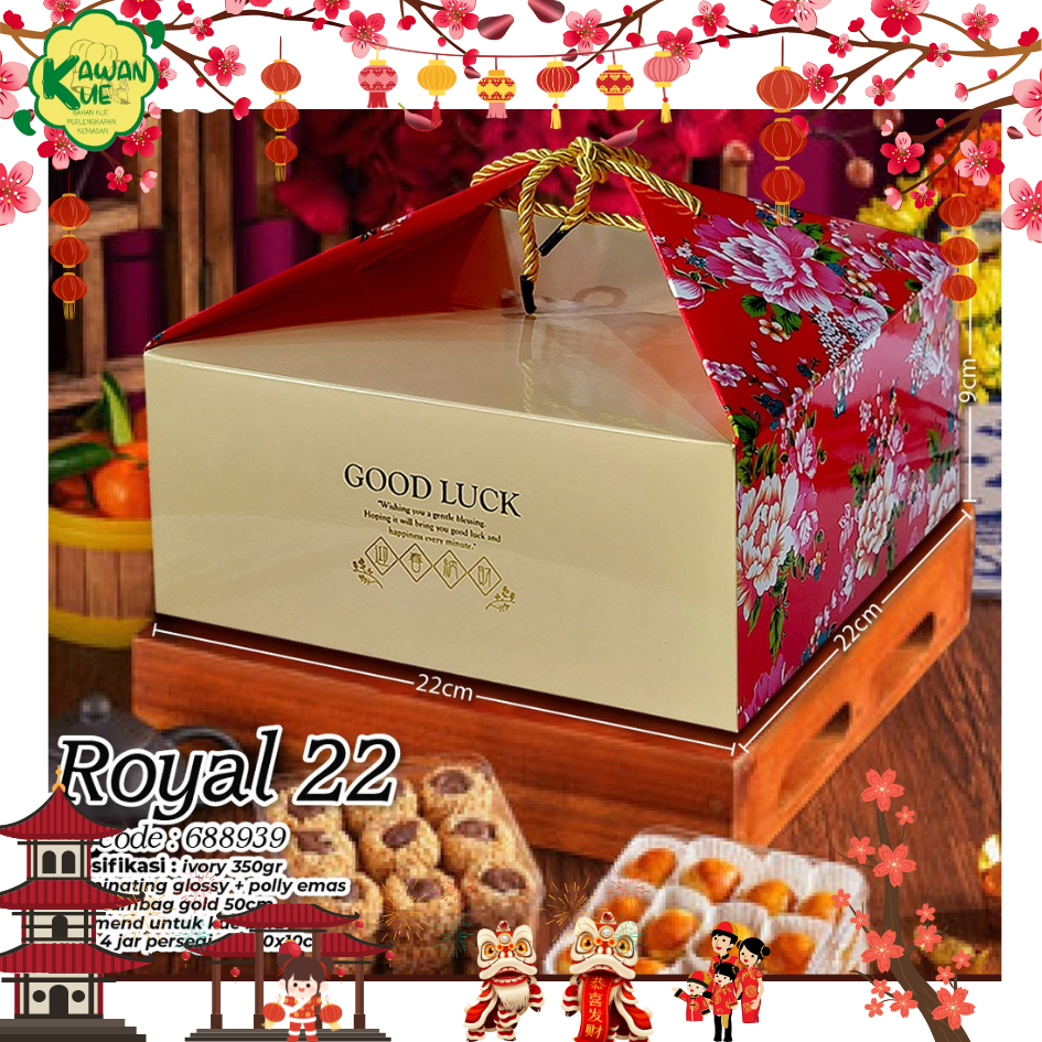 

BOX HAMPERS IMLEK ROYAL 22 / BOX HANTARAN TEMA EDISI CHINE NEW YEAR