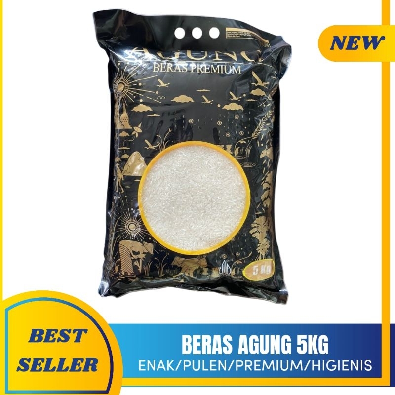 

BERAS SUPER POLES AGUNG KEMASAN 5KG KUALITAS PREMIUM MURAH/SUPER PUNEL/BERSIH/ENAK/HIGIENIS/PUTIH