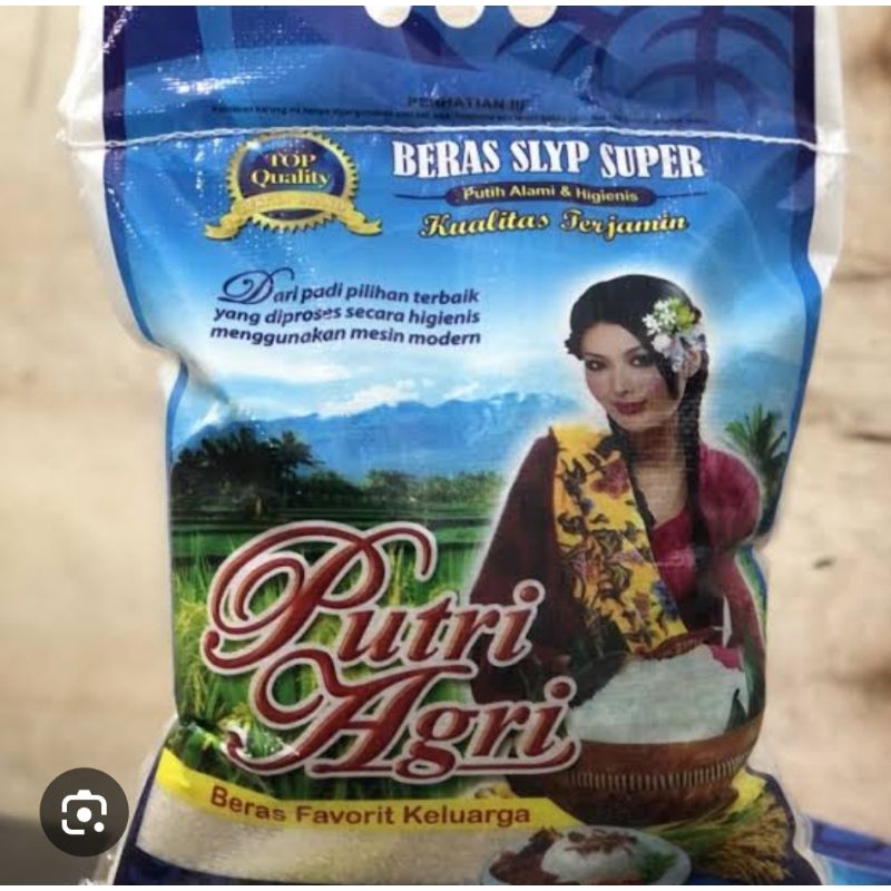 

Beras merek putri Agri 20kg