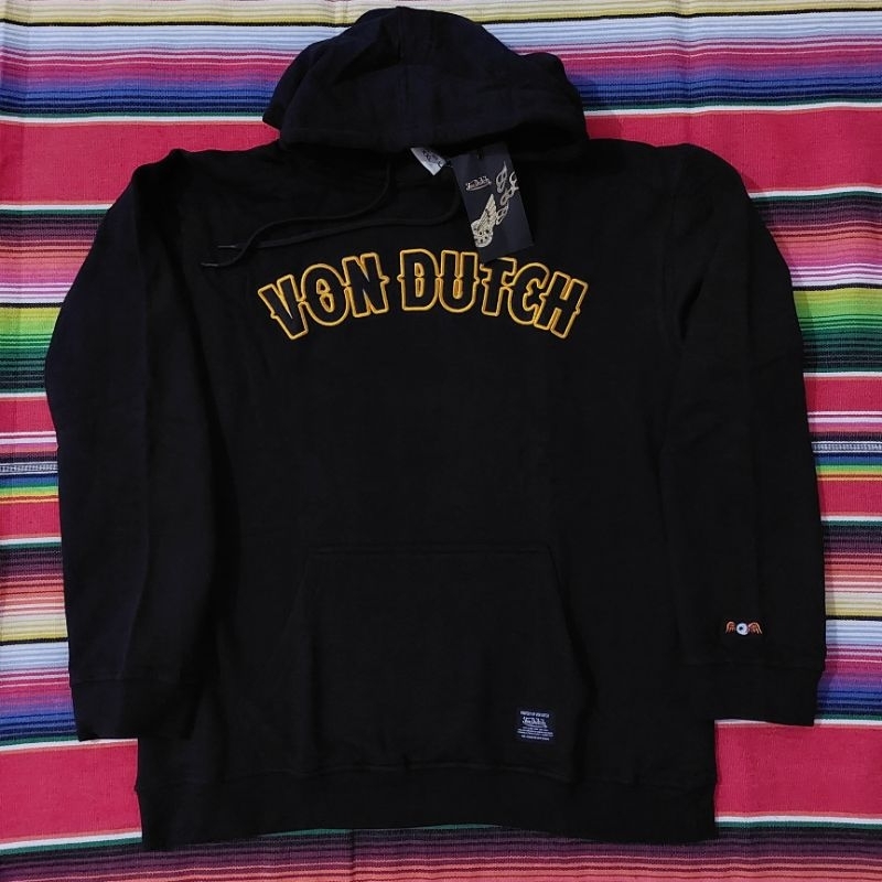 HOODIE JAKET - VON DUTCH - XXL - BLACK- ORIGINAL