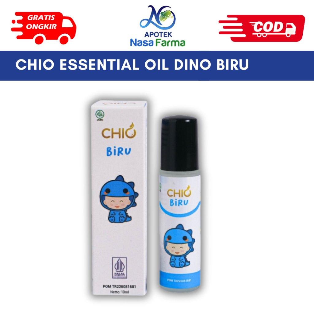 CHIO Biru Breathy Batuk pilek hidung tersumbat / obat oles bayi cessa /essential oil bayi chio