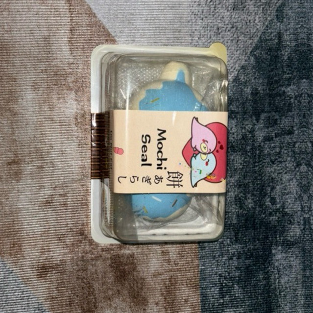 SQUISHY LICENSED Punimaru Jumbo Mochi Seal Blue Preloved