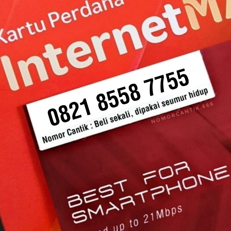 Nomor Cantik Kartu Perdana SimPATI dan As Telkomsel Combo Sakti 0821 8558 7755
