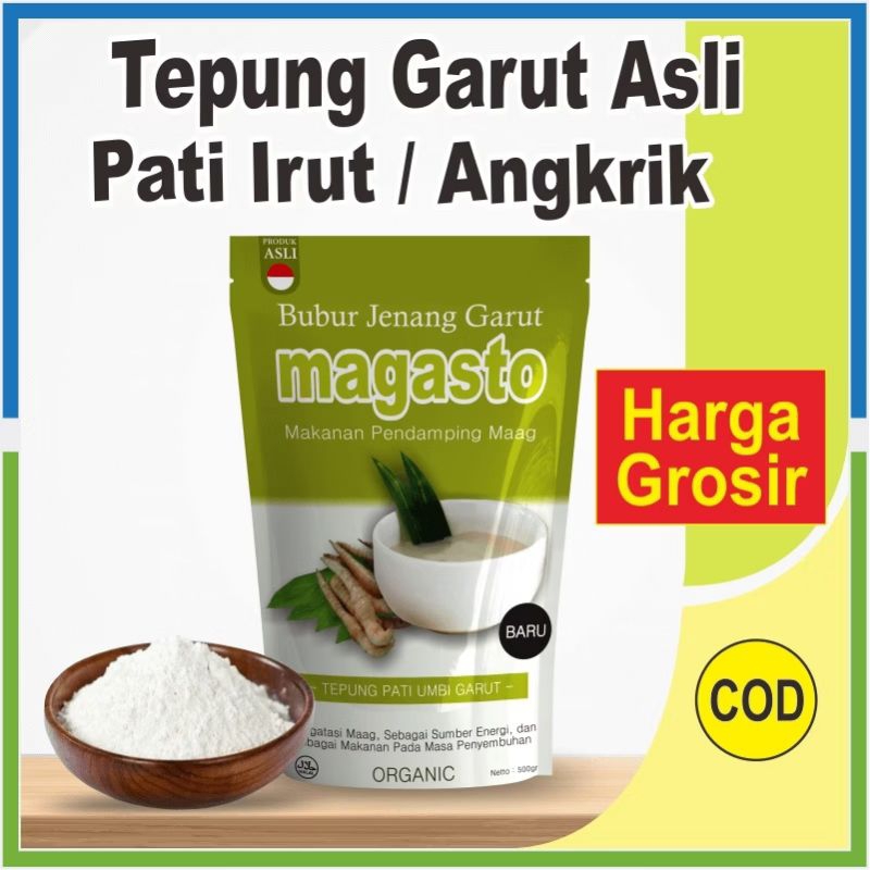 

Tepung Bubur Jenang Angkrik Pati Garut Magasto 250g Obat Maag & Asam Lambung