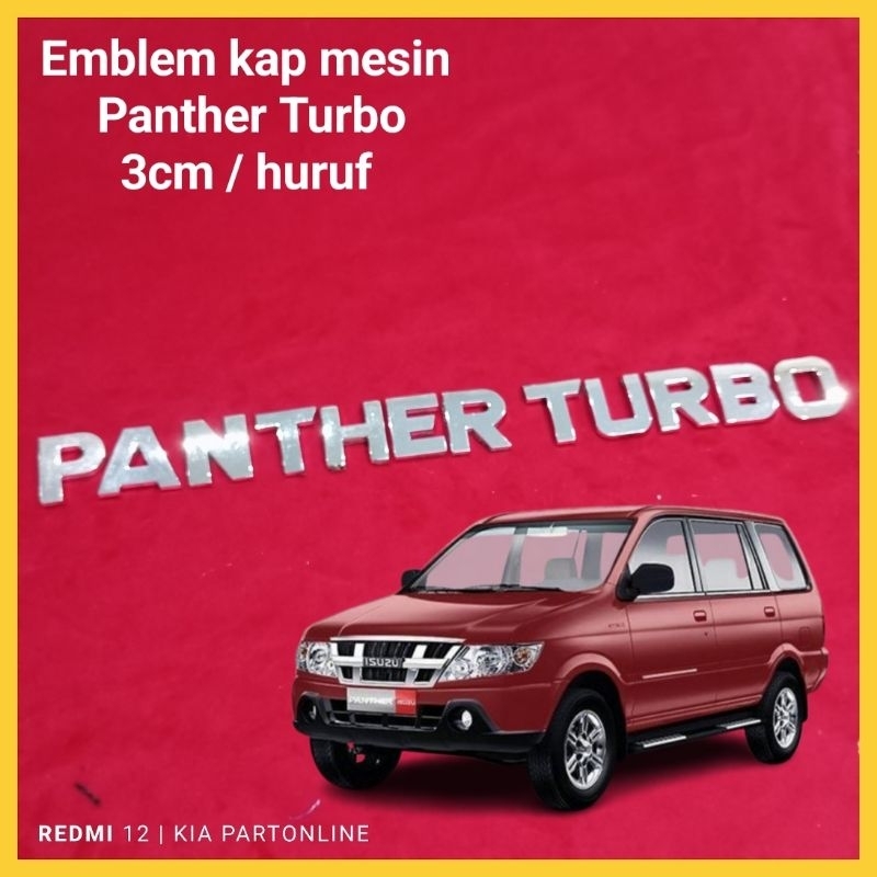 Emblem kap mesin Isuzu panther turbo