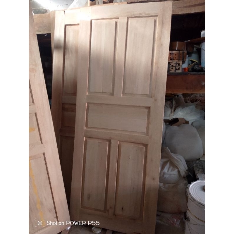 pintu kayu mentahan bahan mahoni Bayur gamalina campuran