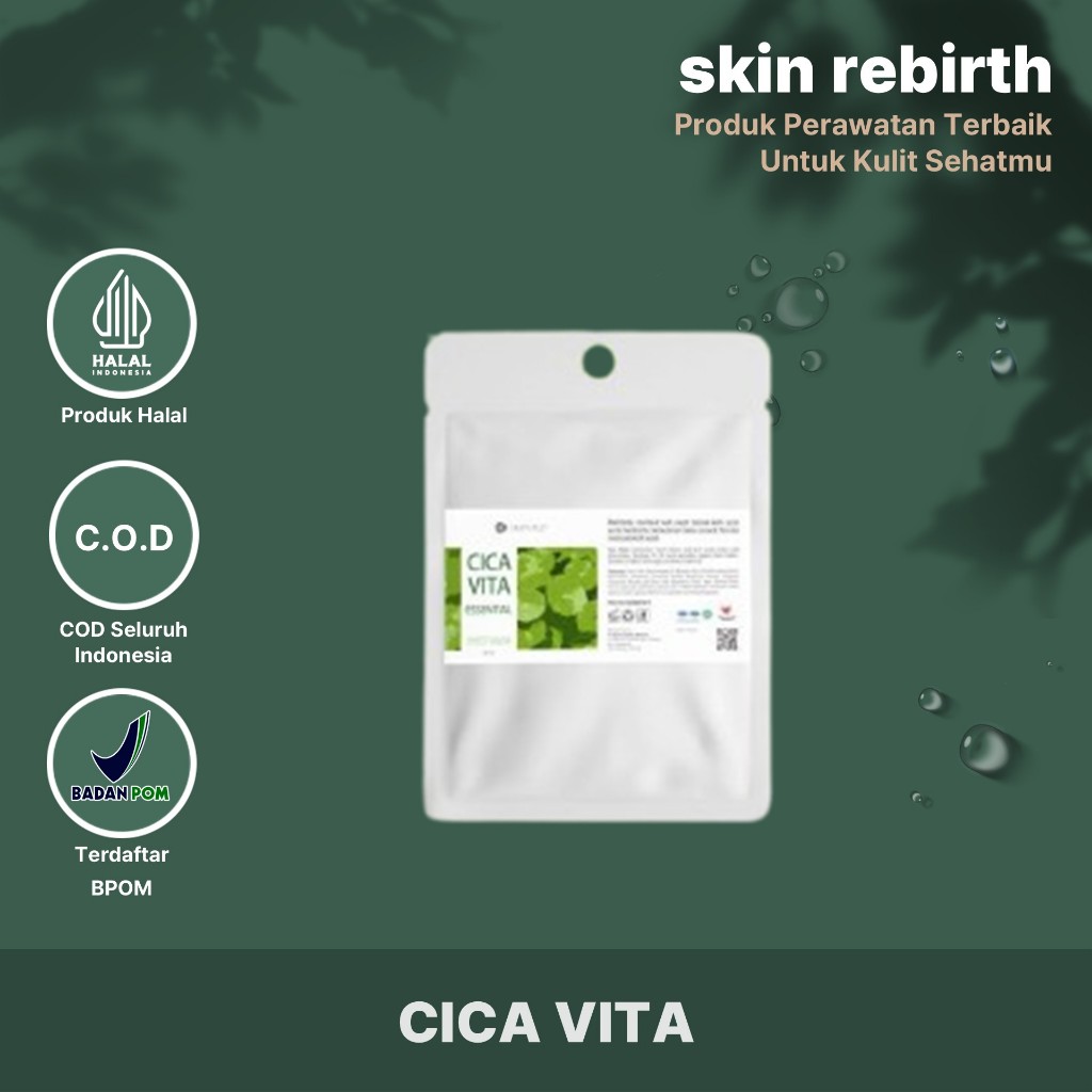 SKIN MD Cica Vita Essential Sheet Mask Masker Muka