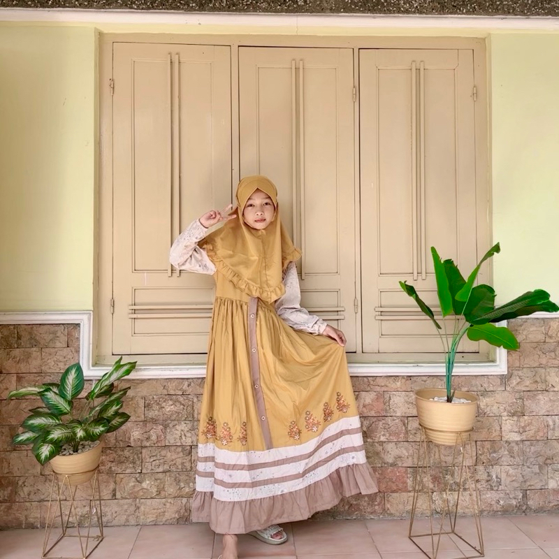 kode GM gamis anak by Ibee Set Hijab