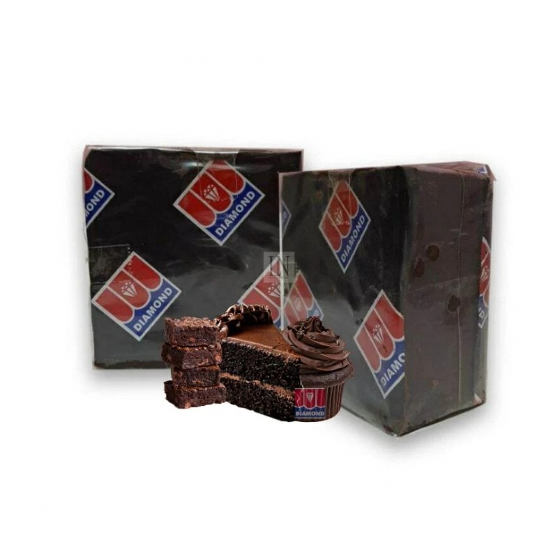 

Cokelat Diamond Dark Chocolate Compound Coklat Block Repack 250 gram