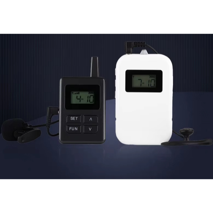 Paket 1 Transmitter + 50 Receiver Tour Guide System Umroh putih