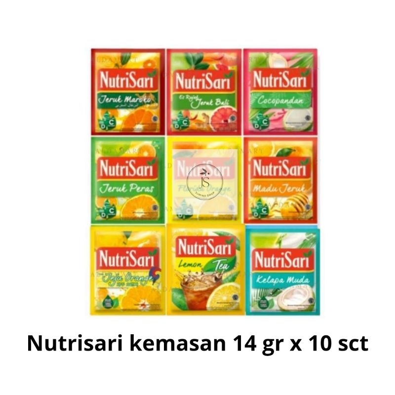 

NUTRISARI KEMASAN 14 GR X 10 SCT VARIAN RASA