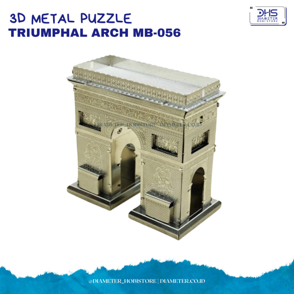 3d Nano Metal Puzzle Bangunan Bersejarah TRIUMPHAL ARCH MB-056