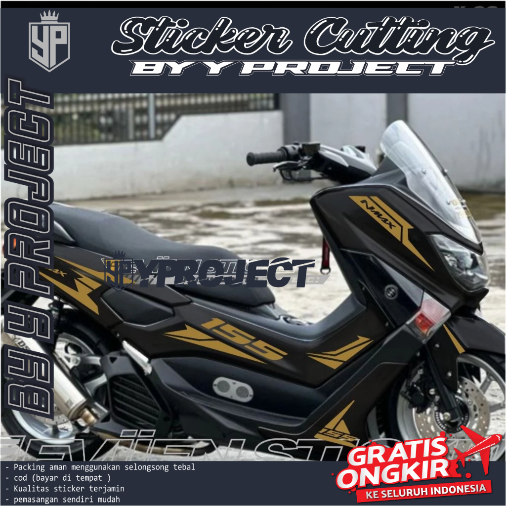 NMAX STRIPING MOTOR NMAX OLD CUTTING STIKER NMAX TAHUN 2015 2016 2017 2018 2019 X-08