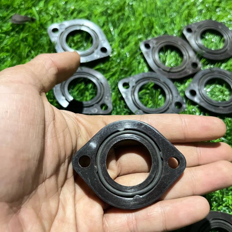 Insulator Paking Ebonit TB Inlet Pipe Assy Honda Vario 150 PCX 150 eSP K59 Ori + Seal Oring nya