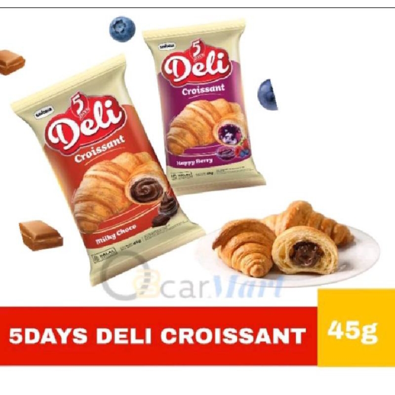 

5 Days Deli Croissant Milky Choco 45gr