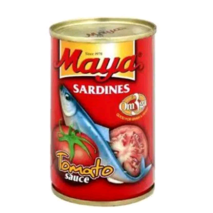 

maya sardines tomato sauce netto 155gr 425gr