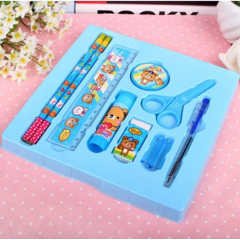 

SN ALAT TULIS SET 8IN1 KARAKTER STATIONERY KIDS / ALAT TULIS ANAK SET LENGKAP