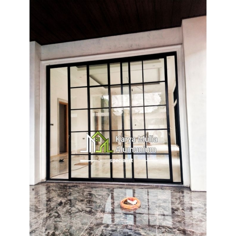 custom pintu sliding alumunium 3 daun hidup