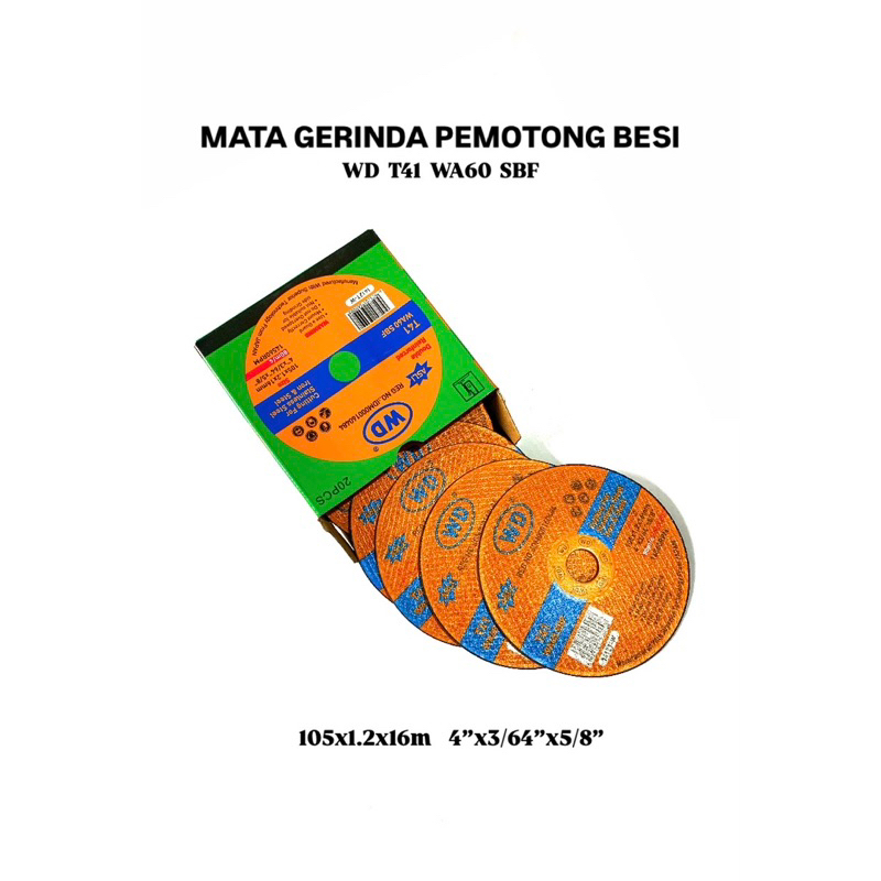 

GERINDA POTONG WD 4”/inch || MATA GERINDA POTONG WD ORIGINAL FOR STAINLESS STEEL&METAL