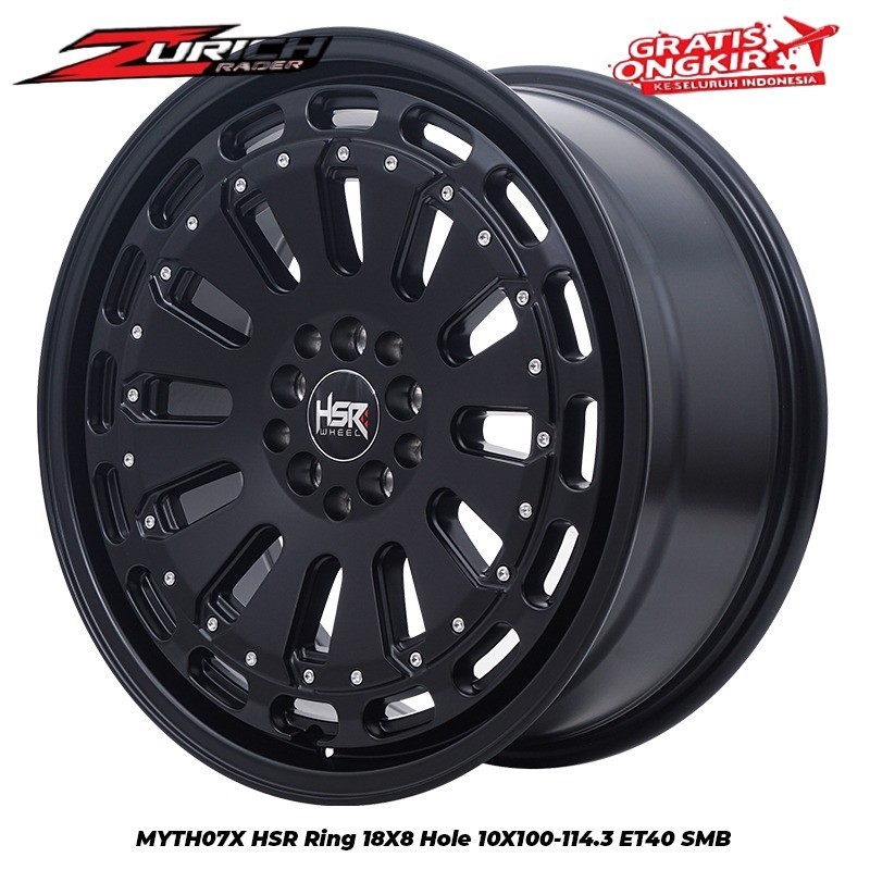 Velg Mobil Ring 18 Zenix Almaz Creta Wrv Crv Camry R18 HSR Myth07x Pcd 5x100 5x114,3 Black