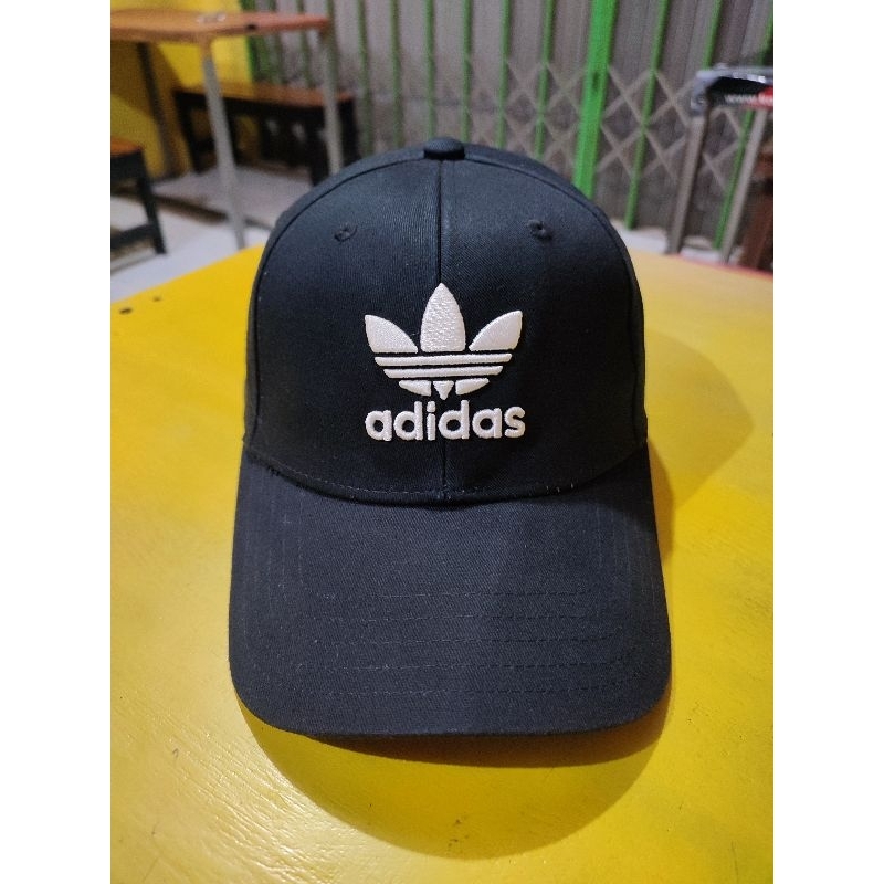 Topi Caps Adidas Trefoil Hitam
