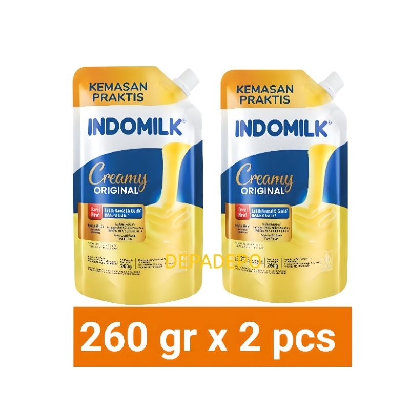 

Indomilk Susu Kental Manis 260gr Isi 2 Pcs - Praktis dan Lezat untuk Keluarga