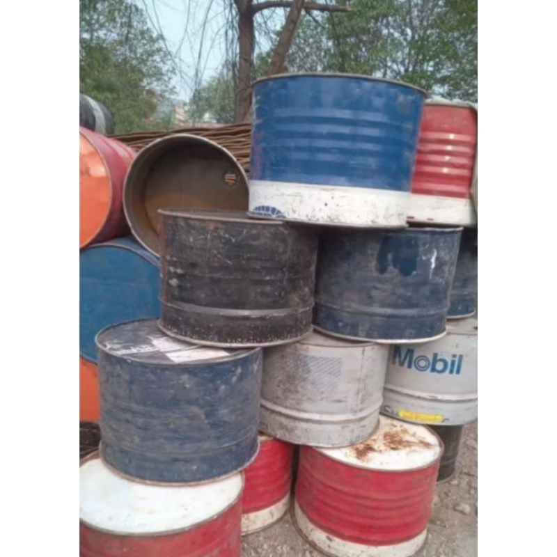 drum besi 100 liter/drum sampah/tempat bakar sampah