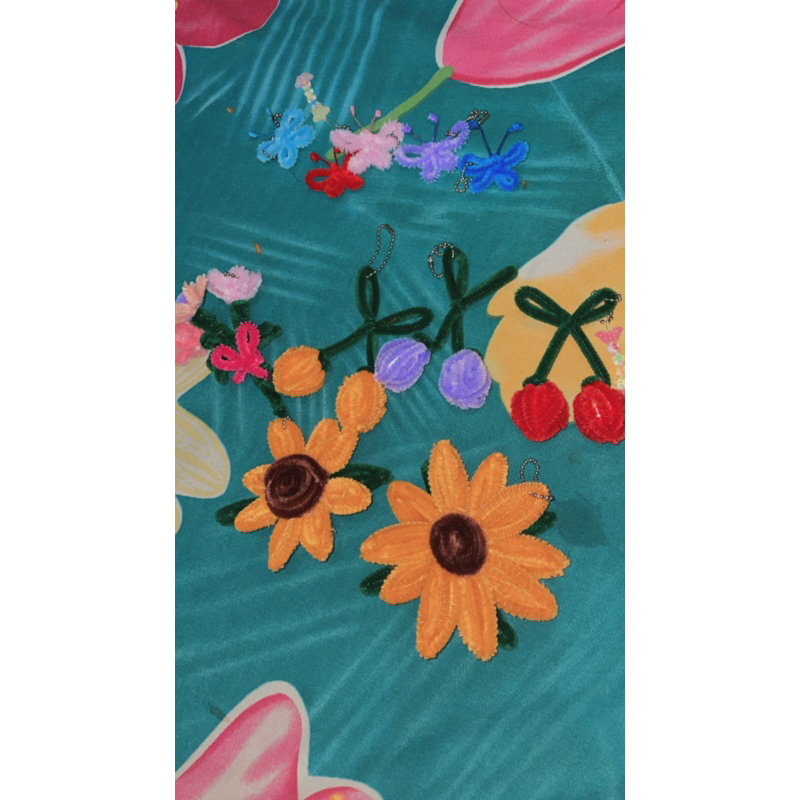 gantungan kawat bulu - kawat bulu bunga - kawat bulu