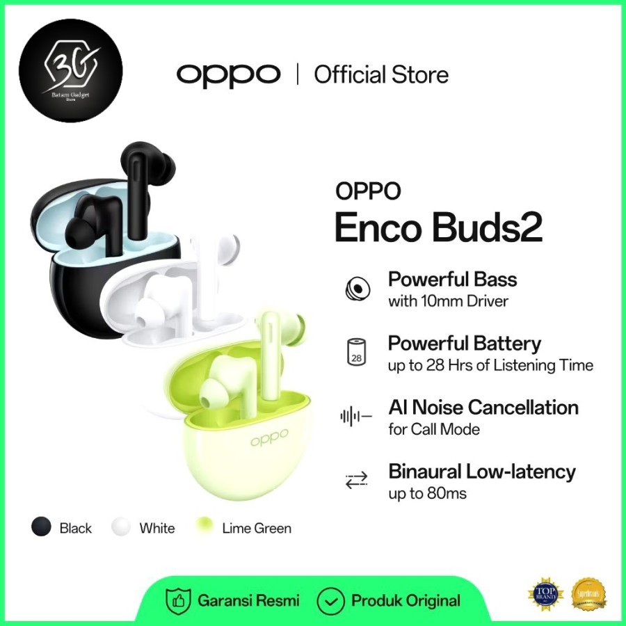 Oppo Enco Buds 2 Original | Garansi Resmi | BATAM