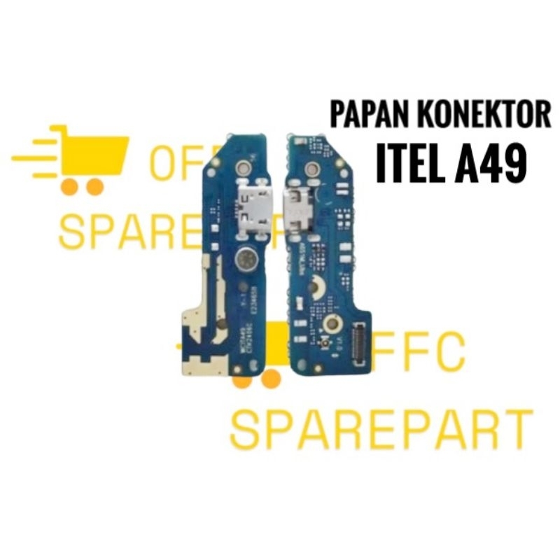 Papan Konektor Cas Infinix Itel A49 Ori