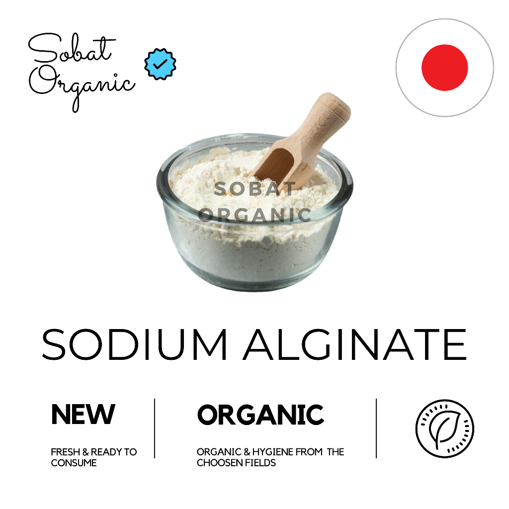 

Sodium Alginate Food Grade Japan SFC Natrium Alginat 100 gr