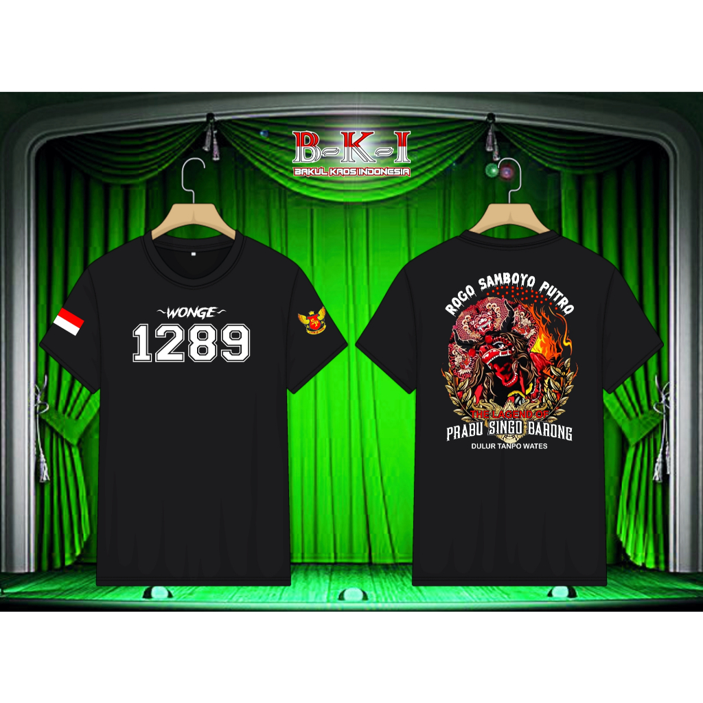 KAOS WONGE 1289 ROGO SAMBOYO PUTRO #KaosSablonPremium
